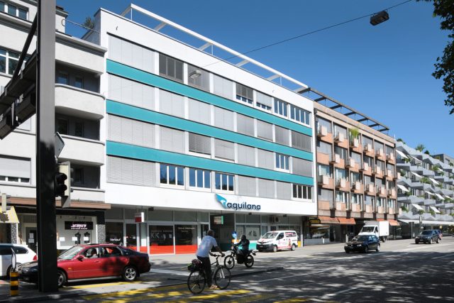 Neu Fassade Aquilana Gebaeude