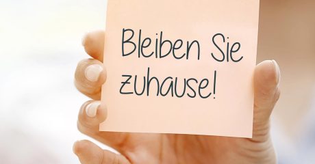 Bleiben sie zuhaus