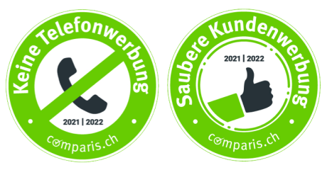 Comparis ch labels saubere kundenwerbung und keine telefonwerbung